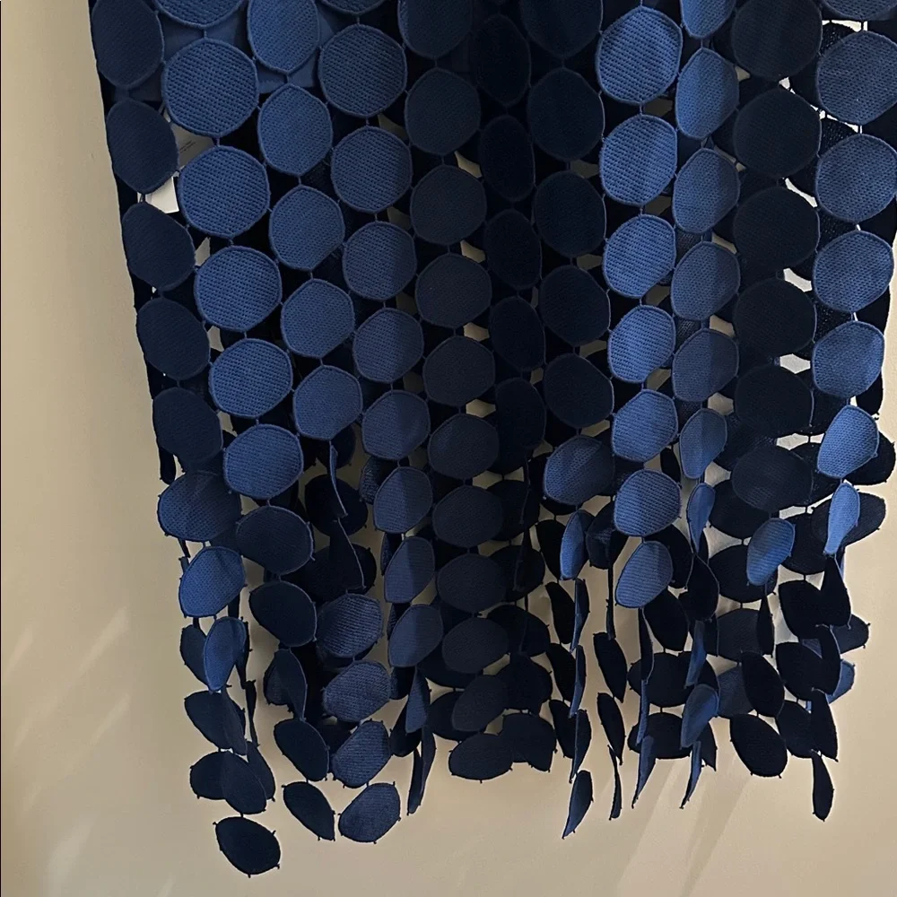 Cicy Bell Fun and Flirty Navy Blue Women's Midi Skirt Size Large NWT - Picture 6 of 11
